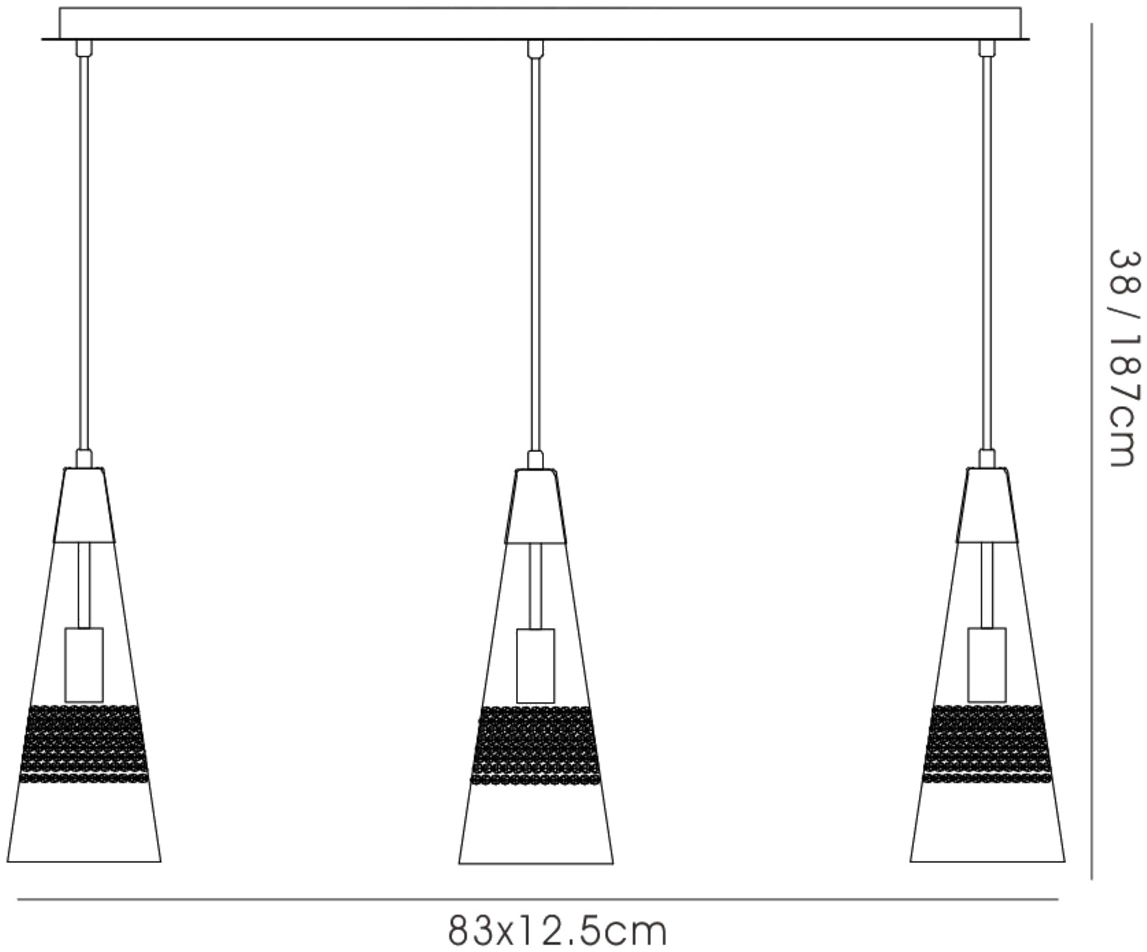 Emilia Ceiling Lights Diyas Linear Fittings